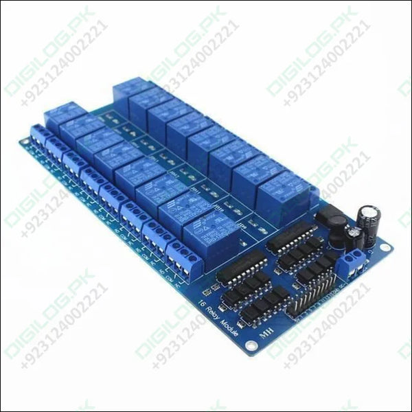 5v 16 Channel Relay Module With Optocoupler Lm2576 Power