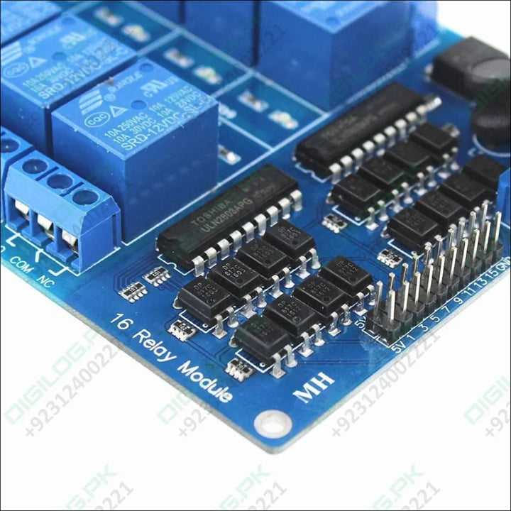 5v 16 Channel Relay Module With Optocoupler Lm2576 Power