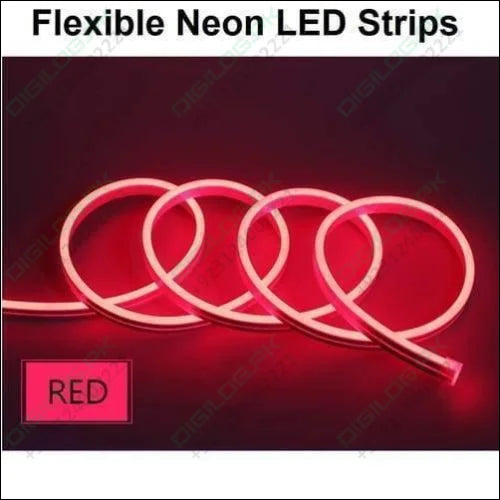 12v Red Neon Flexible Strip Light 1m Waterproof Smd 5050