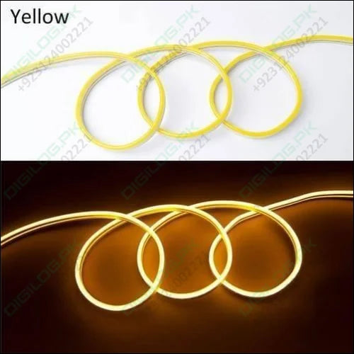 12v Yellow Neon Flexible Strip Light 1m Waterproof Smd 5050