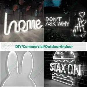 12v White Neon Flexible Strip Light 1m Waterproof Smd 5050