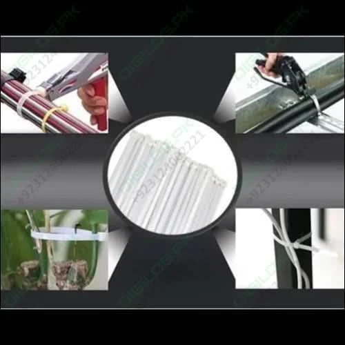 100pcs 12 Inch Nylon Wire Organizer Zip Clip Cable Tie