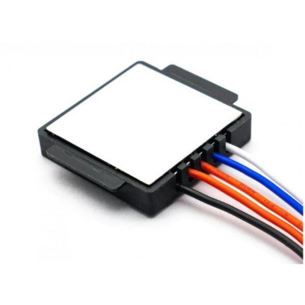 12V 3A Touch Sensor Switch for Mirror Light - shown as a black square module with a white top surface and four coloured wires extending from one side.