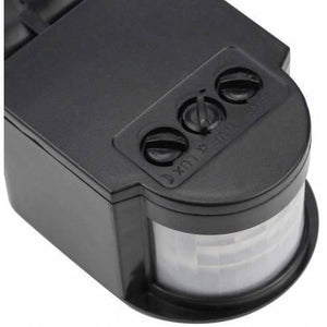 12V Automatic Infrared PIR Motion Sensor Detector Switch - shown in a close-up angle featuring three adjustment knobs labeled LUX, TIME, and SENS.