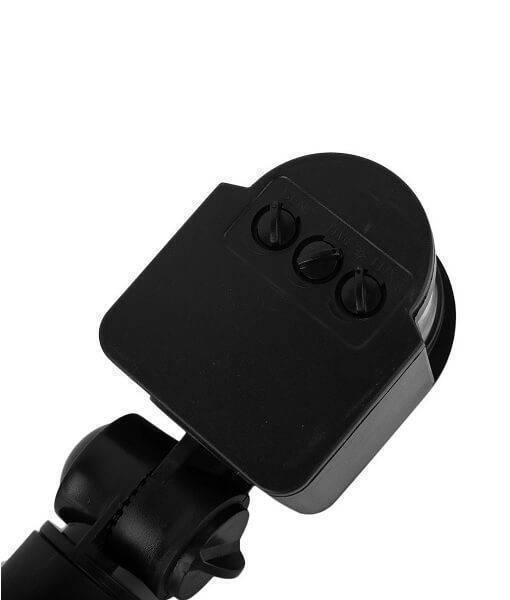 12V Automatic Infrared PIR Motion Sensor Detector Switch - a close-up of the black sensor housing with three adjustable control knobs.