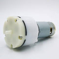 12V DC Gas Pump Air Pump For LCD Touch Separator And Multiple - a white plastic pump head attached to a cylindrical grey motor with a single protruding nozzle on the front face.