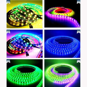 5v WS2811 LED Strip Lights RGB LED Pixel Strip 5m 300 LEDs IP30 Addressable Intelligent LED Light Strip for Advertising