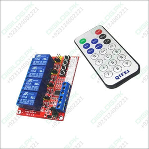 12v 4 Channel Ir Infrared Remote Control Switch Relay