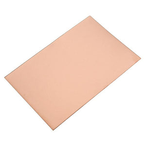 12x6 Inches Copper Clad Sheet Single Sided - a rectangular, flat sheet with a smooth, copper-colored metallic surface.