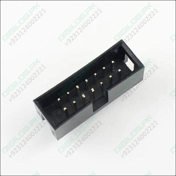 14-Pin 2.54mm 2x7 Pin IDC Connector Straight Male Shrouded PCB Box Header – IDC Socket Connector in Pakistan