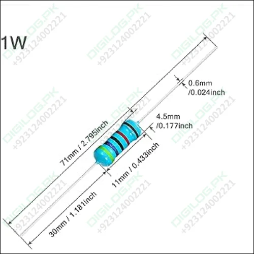 1/4 Watt Quarter,0.25w 1% Metal Film Resistor In Pakistan