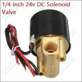 1/4 Inch 24v Dc Solenoid Valve For Water Air Gas