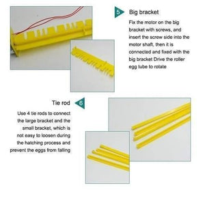 220v Egg Incubator Roller Tray Multifuntion 156 Birds Eggs