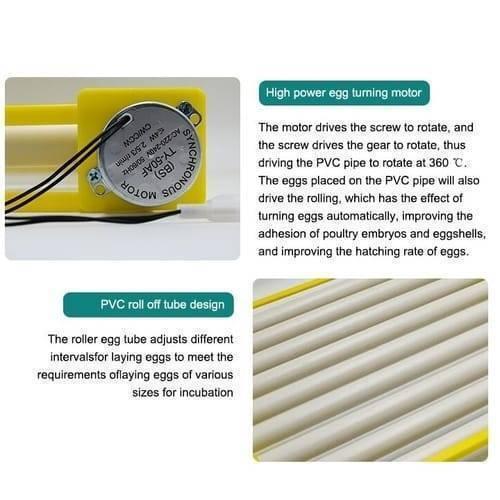 220v Egg Incubator Roller Tray Multifuntion 156 Birds Eggs