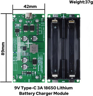 15W 12V 3A 18650 Lithium Battery Charger DC-DC Step Up Booster UPS Uninterruptible Power Supply Converter Type C