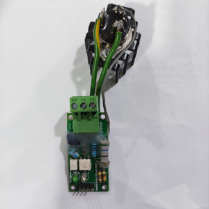 15amp 220V AC Arduino 1 Channel TRIAC Module With Zero Crossing Sensor - green circuit board, screw terminals, an optocoupler, a resistor, and a black heatsink with a TRIAC.