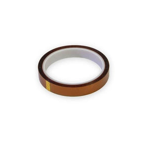 15mm Kapton High Temperature Heat Resistant Polyimide Film Adhesive Tape - shown as a single roll of amber-colored tape on a white plastic core.