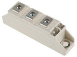 1600V Thyristor SCR Diode Module DSKKT10616E 106A Rectifier - a beige rectangular plastic housing with three threaded metal terminals and three small vertical spade connectors.