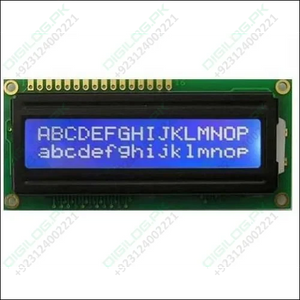 Blue 1602 Lcd 16x2 Character Arduino Display