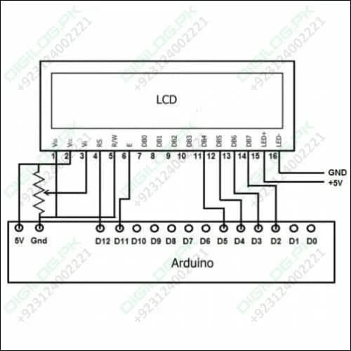 16x4 Character Lcd 1604 Green Display Module Fdcc1604