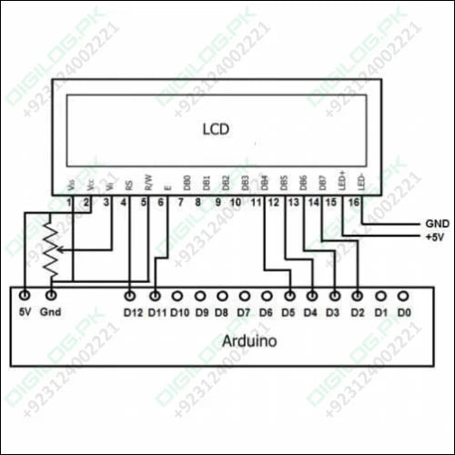 16x4 Character Lcd 1604 Green Display Module Fdcc1604