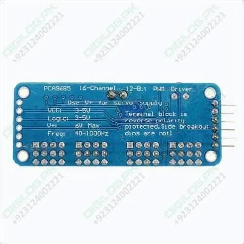 16 Channel Servo Motor Driver Pca9685 12 Bit Pwm I2c Module