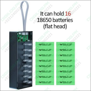16*18650 Battery Storage Box Pd Qc3.0 Quick Charge Diy