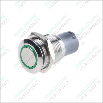 16mm Water Proof Metal Power Switch With Light Push