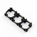 18650 Lithium Battery Holder 3p - a black plastic rectangular frame with three circular cutouts designed to hold three 18650 batteries side-by-side.