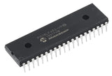 18F452 PIC18F452 40 Pin Pic Microcontroller DIP Online - Best Prices - a black 40-pin DIP integrated circuit chip with Microchip branding and text printed on its top surface.