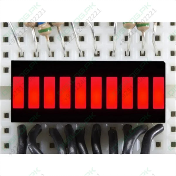 Red 10 Segment Light Bar Graph Led Display