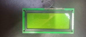 19264 LCD 92*64 Electronic Display Components Graphics Modules LCD Display Monitors LCD Modules - a rectangular green screen mounted on a green circuit board with a small black component connected by two thin wires.