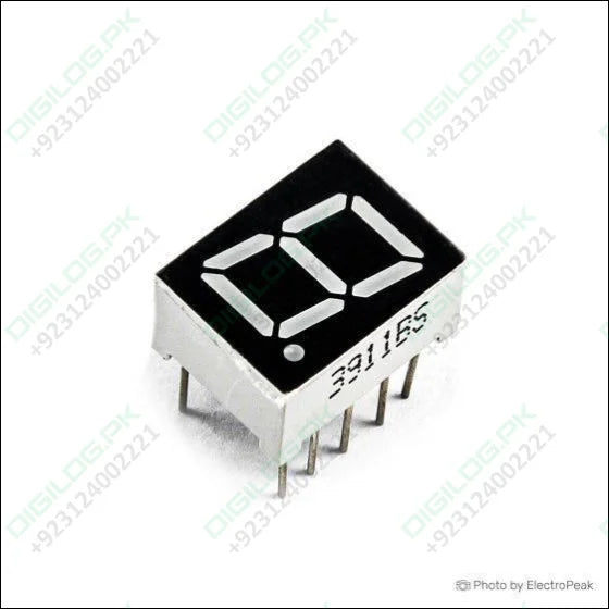 Cc 1 Digit 7 Segment 0.7 Inch Led Common Cathode Display