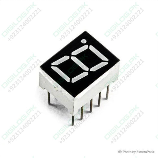 Cc 1 Digit 7 Segment 0.7 Inch Led Common Cathode Display