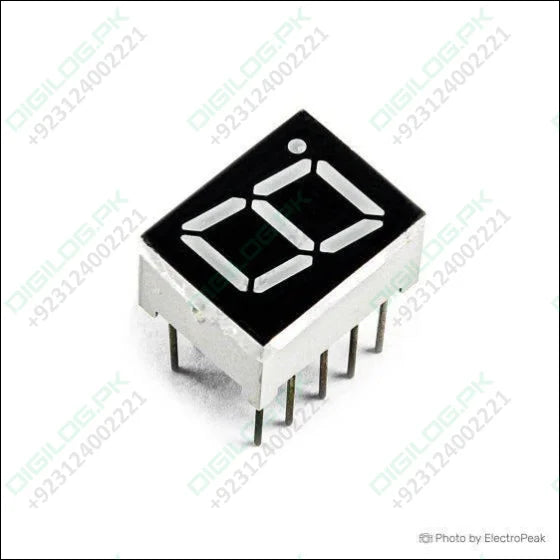 Cc 1 Digit 7 Segment 0.7 Inch Led Common Cathode Display