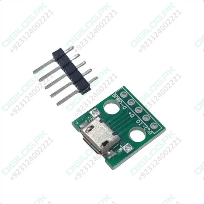 Female Micro Usb To Dip 5-pin Bread Board Power Supply