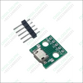 Female Micro Usb To Dip 5-pin Bread Board Power Supply