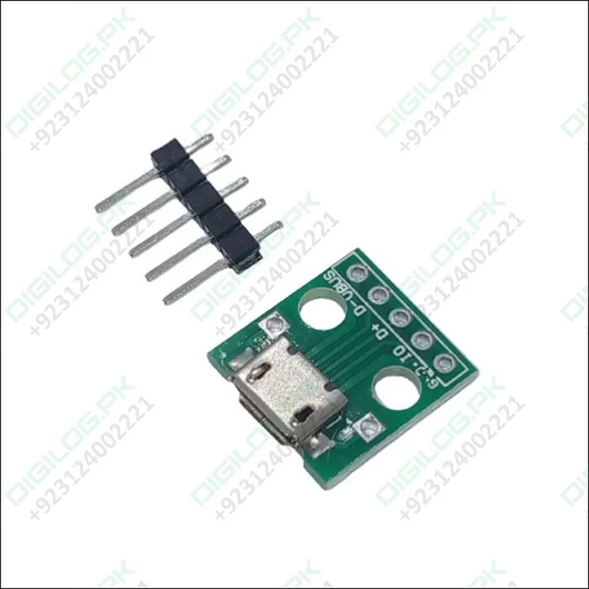 Female Micro Usb To Dip 5-pin Bread Board Power Supply