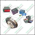1meter 18650 Nickel Plated Strip Tape Belt 27mm x 0.15mm Dual Cell Solder Spot Welding - shown in a collage with battery packs and a spot welding machine.