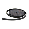 1meter 6mm Width GT2 Open Timing Belt For CNC And 3d Printer - shown as a black, toothed rubber belt coiled into a flat, circular roll.