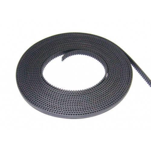 1meter 7mm Width GT3 Open Timing Belt For CNC And 3d Printer - shown as a black, toothed rubber belt coiled into a circular shape.