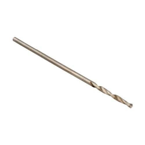 1mm PCB Twist Drill Bit - a single metallic, thin, straight-shank drill bit with a spiral cutting tip shown against a white background.