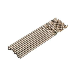 1mm PCB Twist Drill Bit - shown as a collection of multiple metallic, spiral-fluted drill bits arranged side-by-side in a single row.