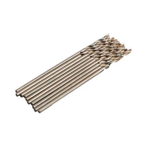 1mm PCB Twist Drill Bit - shown as a collection of multiple metallic, spiral-fluted drill bits arranged side-by-side in a single row.