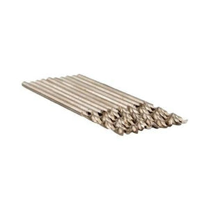1mm PCB Twist Drill Bit - shown as a collection of silver-colored, thin metal drill bits arranged side-by-side in a row.