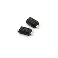 1N4148 SMD Diodes - shown as two small black rectangular electronic components with metal leads on each end, featuring the marking T4 on their surface.