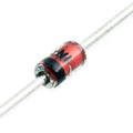 1N4749 24V 1W Zener Diode 1N4749 24V 1W Zener Diode DO-351N4749 24V 1W Zener Diode Do-35 - a close-up of a glass-encapsulated diode with a black cathode band and axial leads.