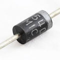 1N5408 Power Diode - a black cylindrical electronic component with metal leads on both ends and the text "5408 MIC" printed on its body.