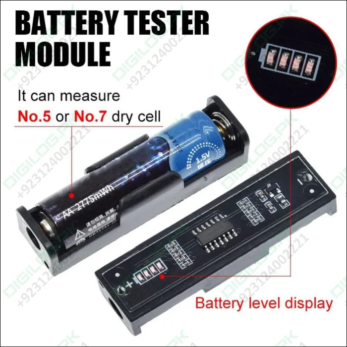 1.5V Battery Tester For AA AAA High Precision Capacity