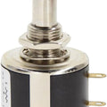 1pc 20k 534-1-1 Spectorl Precision Coil Wire Wound Potentiometer 534 2W In Pkaistan - a silver and black cylindrical electronic component with a metal shaft and three gold-colored terminals.